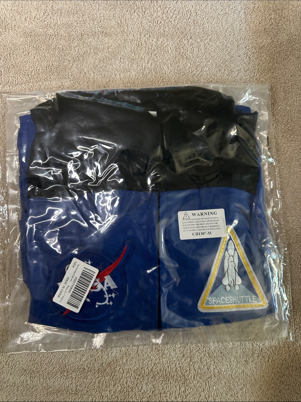 Kids Blue & Black NASA Spacesuit Costume